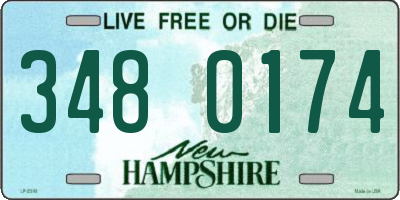 NH license plate 3480174