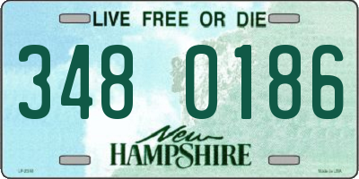 NH license plate 3480186