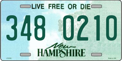 NH license plate 3480210