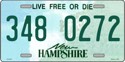 NH license plate 3480272