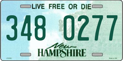 NH license plate 3480277