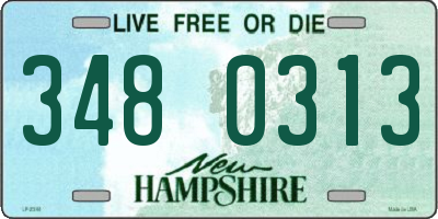 NH license plate 3480313