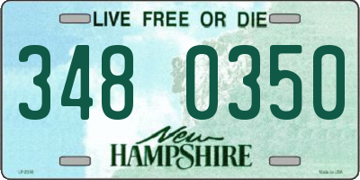 NH license plate 3480350