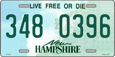NH license plate 3480396