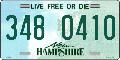 NH license plate 3480410