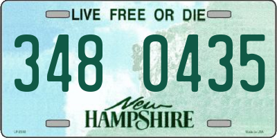 NH license plate 3480435