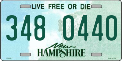 NH license plate 3480440