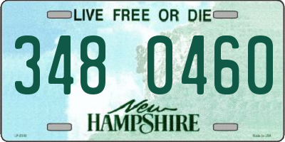 NH license plate 3480460