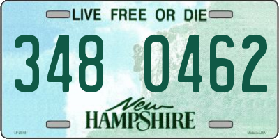 NH license plate 3480462