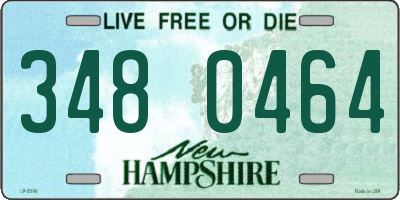NH license plate 3480464
