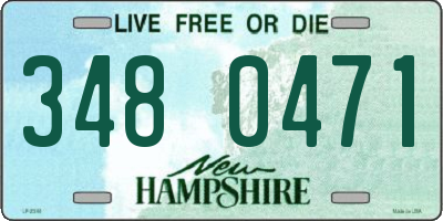 NH license plate 3480471