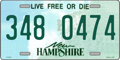 NH license plate 3480474
