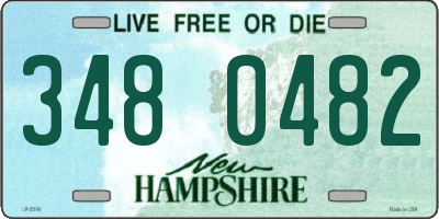 NH license plate 3480482