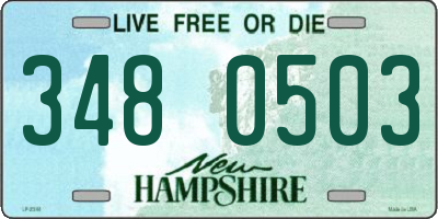 NH license plate 3480503