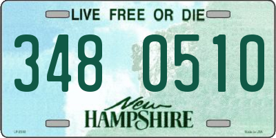 NH license plate 3480510