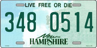 NH license plate 3480514