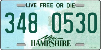 NH license plate 3480530