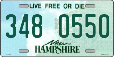NH license plate 3480550