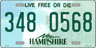 NH license plate 3480568