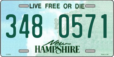 NH license plate 3480571