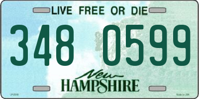 NH license plate 3480599
