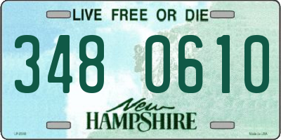 NH license plate 3480610