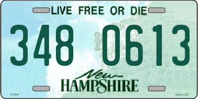 NH license plate 3480613