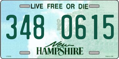 NH license plate 3480615