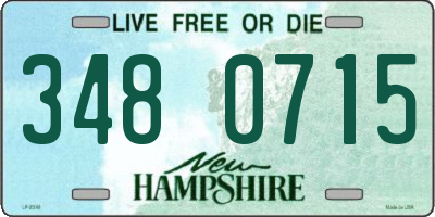 NH license plate 3480715