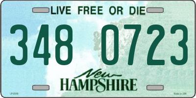 NH license plate 3480723