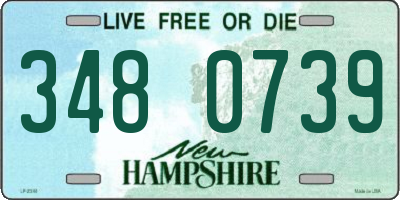 NH license plate 3480739