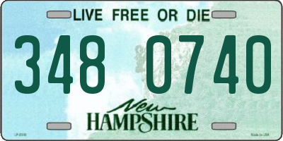 NH license plate 3480740