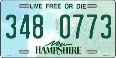 NH license plate 3480773
