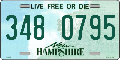 NH license plate 3480795