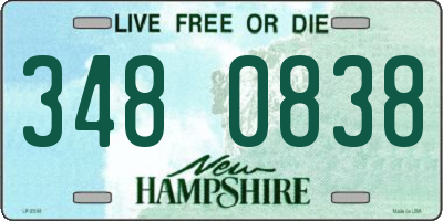 NH license plate 3480838