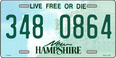 NH license plate 3480864