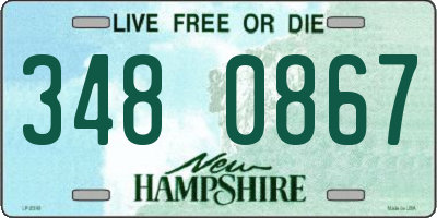 NH license plate 3480867