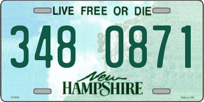 NH license plate 3480871
