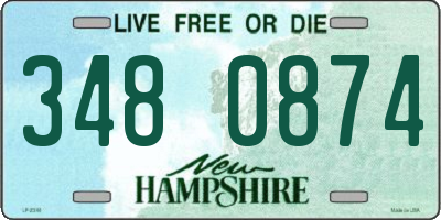 NH license plate 3480874