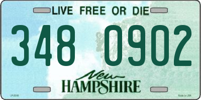 NH license plate 3480902
