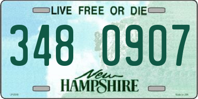 NH license plate 3480907