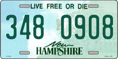 NH license plate 3480908