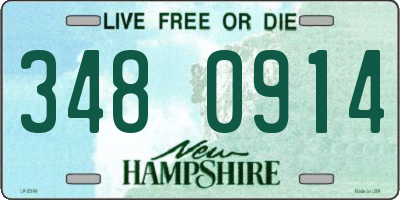 NH license plate 3480914