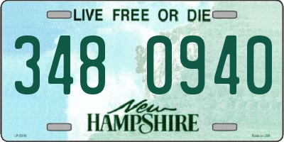 NH license plate 3480940