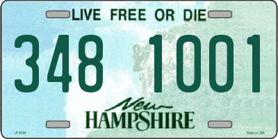 NH license plate 3481001