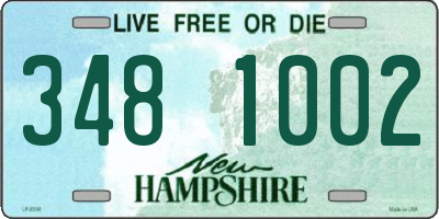 NH license plate 3481002