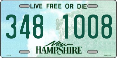 NH license plate 3481008