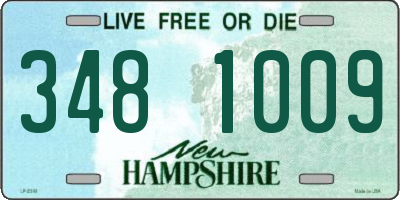 NH license plate 3481009