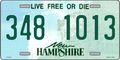 NH license plate 3481013