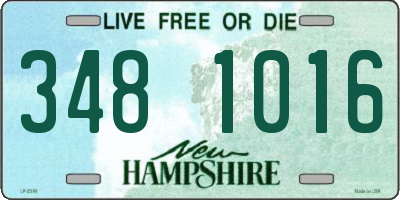 NH license plate 3481016